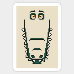 crocodile pixel face Sticker